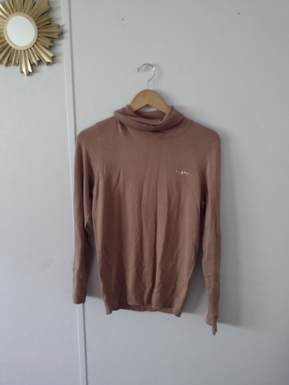 Calvin Klein Womens Long Sleeve Turtle Neck Sweater Medium
